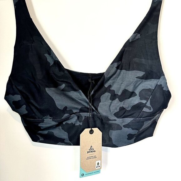 NWT Prana Layna Brami in Black Camo - Size Medium - Picture 3 of 9